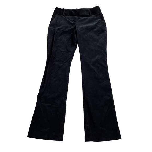 The Limited Cassidy Fit Black Velvet Trouser Pant Size 4 NWT 30W 32L Bootcut - Picture 1 of 9